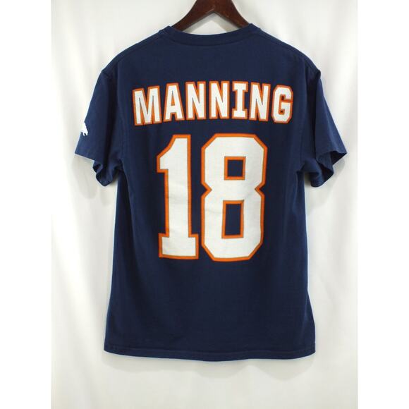 Peyton Manning Denver Broncos Shirt Mens Medium NFL Team Apparel Blue 18 - Picture 6 of 11